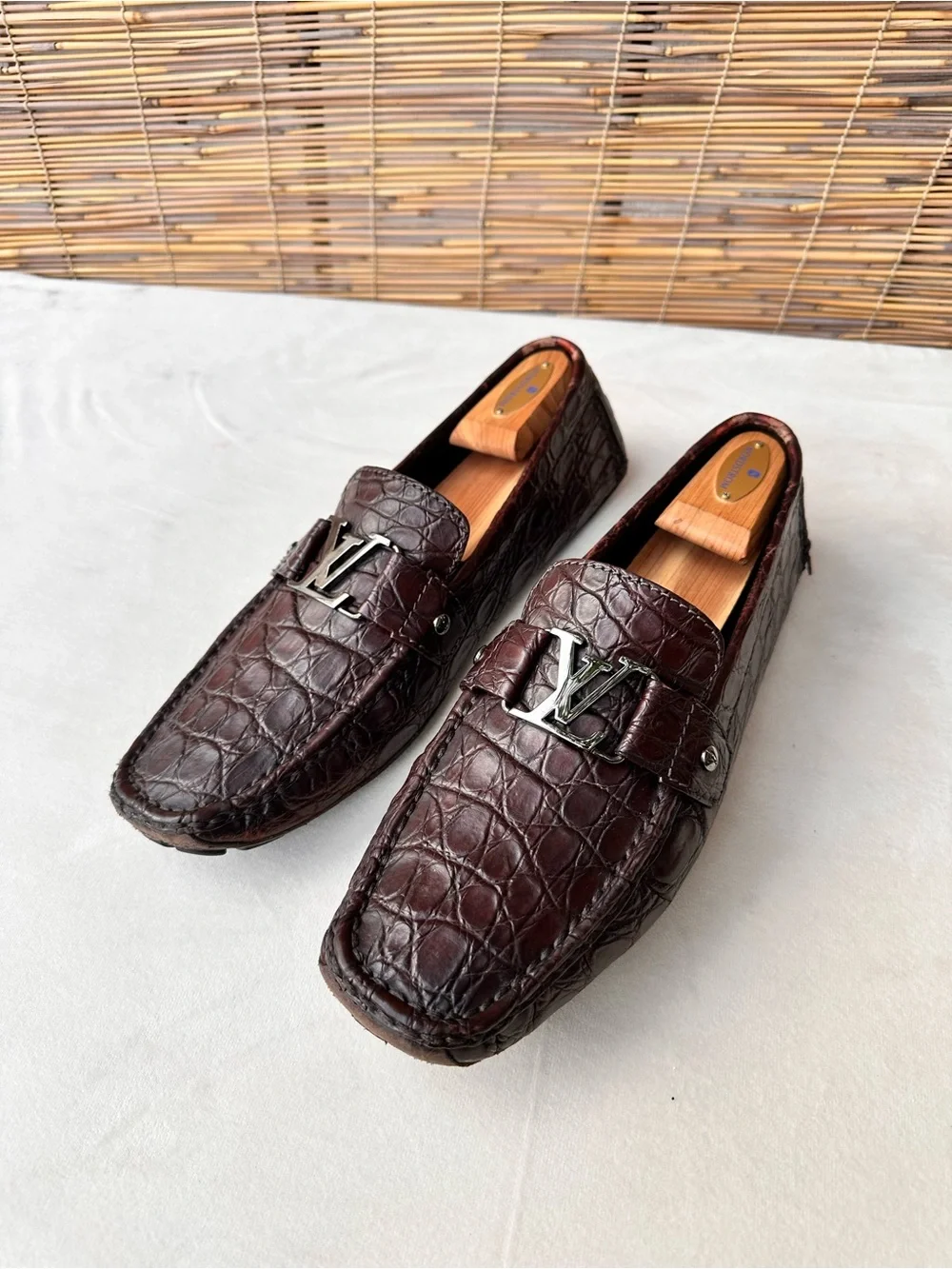 Louis Vuitton Brown Croc Monte Carlo 11 Louis Vuitton Monte Carlo Maroon Crocodile Alligator Skin 9  main image 3